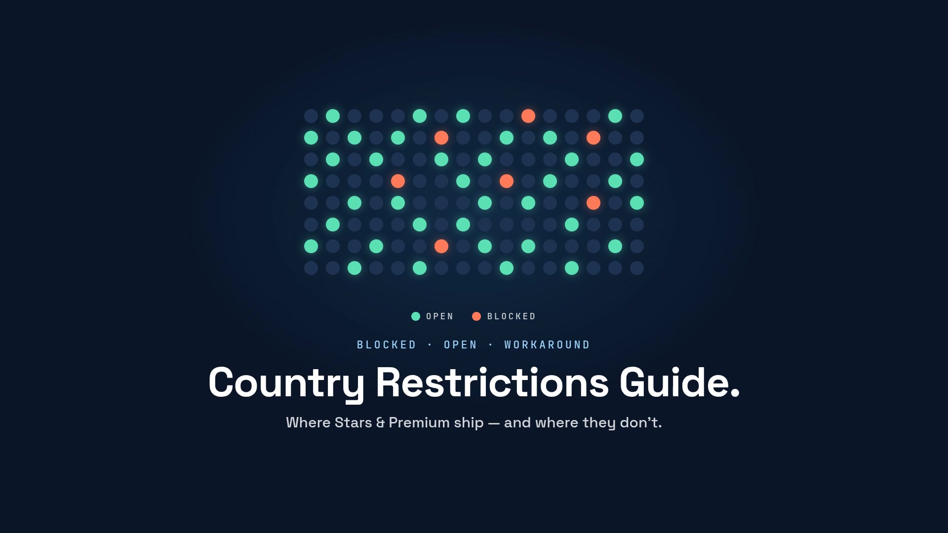Where Telegram Premium and Stars are blocked — and how to pay anyway with TON or USDT.